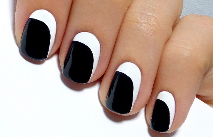 Black-and-White-Asymmetrical-Crescent-Mani-Tutorial