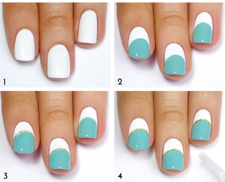 Mint-White-and-Gold-Striped-Mani-Tutorial - Copy 2