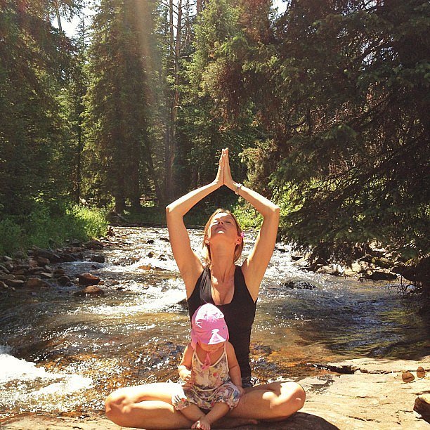 Gisele Bundchen Practices Yoga Her Kids 5 7c9f9