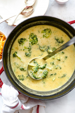 Broccoli Cheese and Potato Soup foodiecrush.com 511